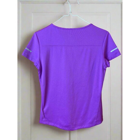 Adidas Girls Size Small Athletic Tee – Purple Climalite Performance Shirt - Picture 2 of 3
